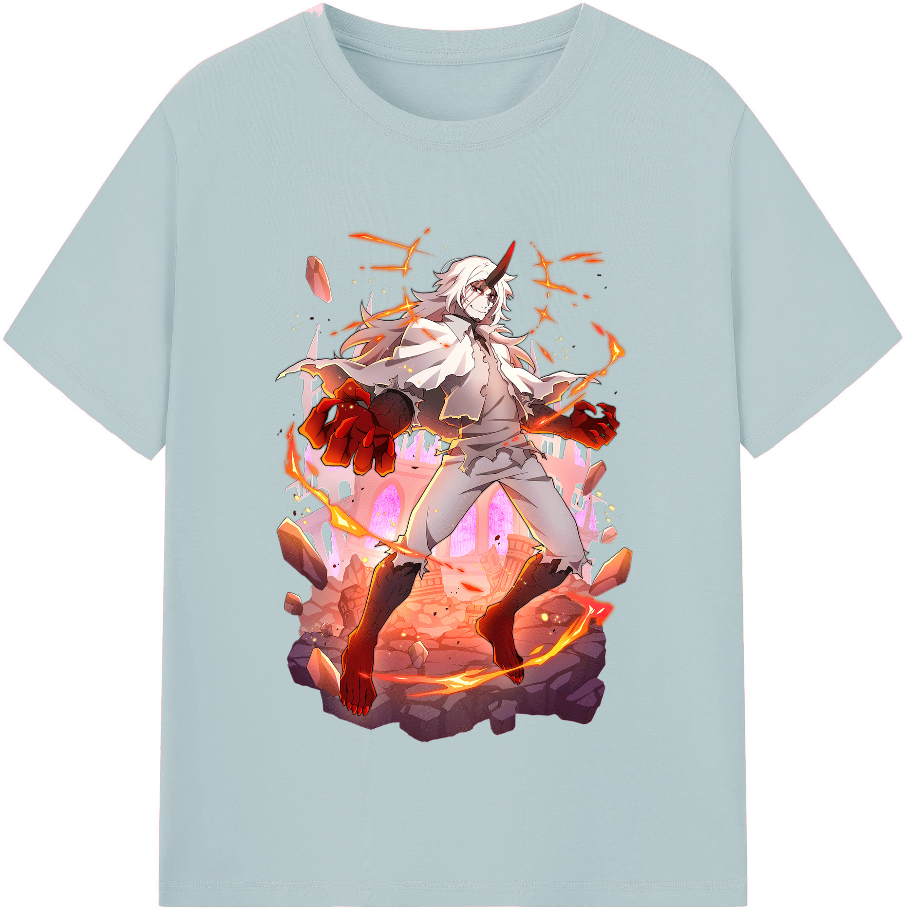 （画像用） 文豪ストレイドッグス Bungo Stray Dogs 綿100％半袖Tシャツ（フロントプリント）
